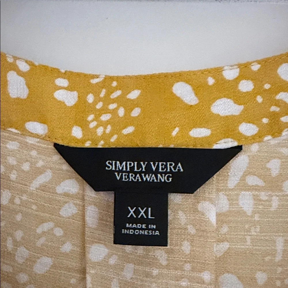 Simply Vera Vera Wang Pink, Yellow & Black 3-Piece Tunic Set - Picture 2 of 10